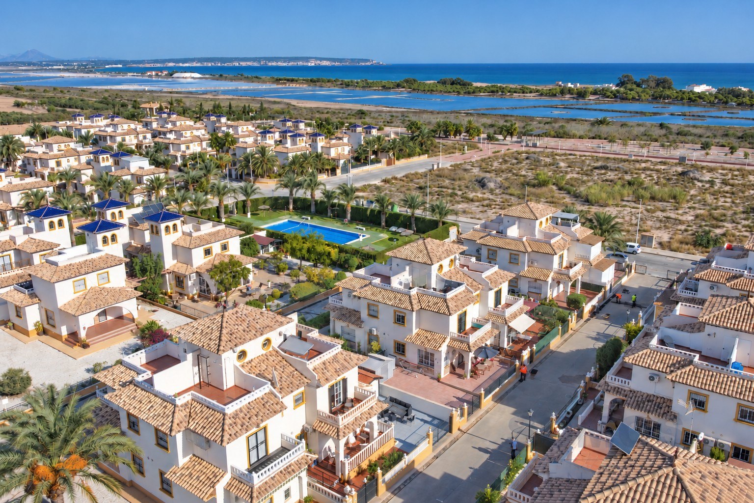 Aerial view — Casa Marina del Rey, La Marina Village y El Pinet