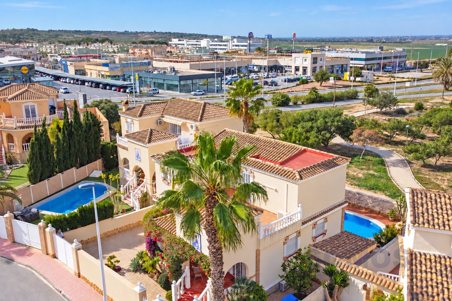 Aerial view — Villa Cross, Gran Alacant
